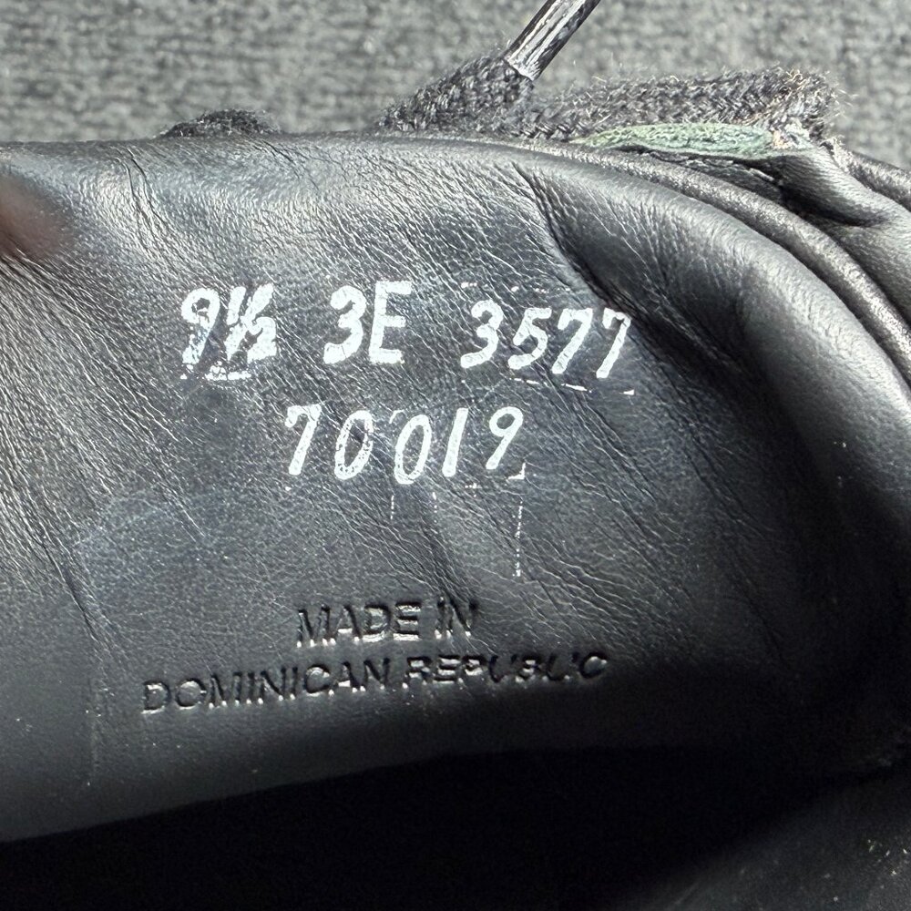 Allen Edmonds Courtside Lace Up Sneakers Mens 9.5 Black Leather Low Classic Shoe - Picture 13 of 13